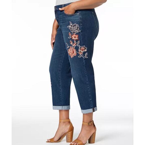 Style & Co. “Botanical Shine” size 16 boyfriend jeans. - Picture 2 of 12